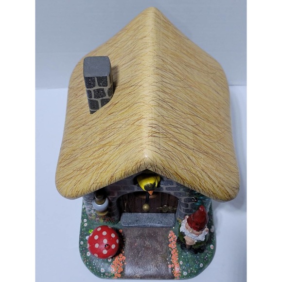 Lrg Fairy World Gnome Mystical Garden Handmade Handpainted Nightlight Wood Home - Picture 13 of 16
